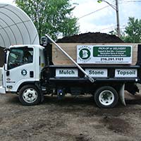Buckeye Outdoor Supply - Delivery truck carrying limestone